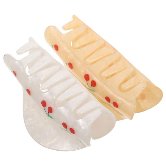 TEHAUX 2Pcs Fish Hair Clips Multi-Color PVC Styling Accessories for Women and Girls Weddings Banquets Parties