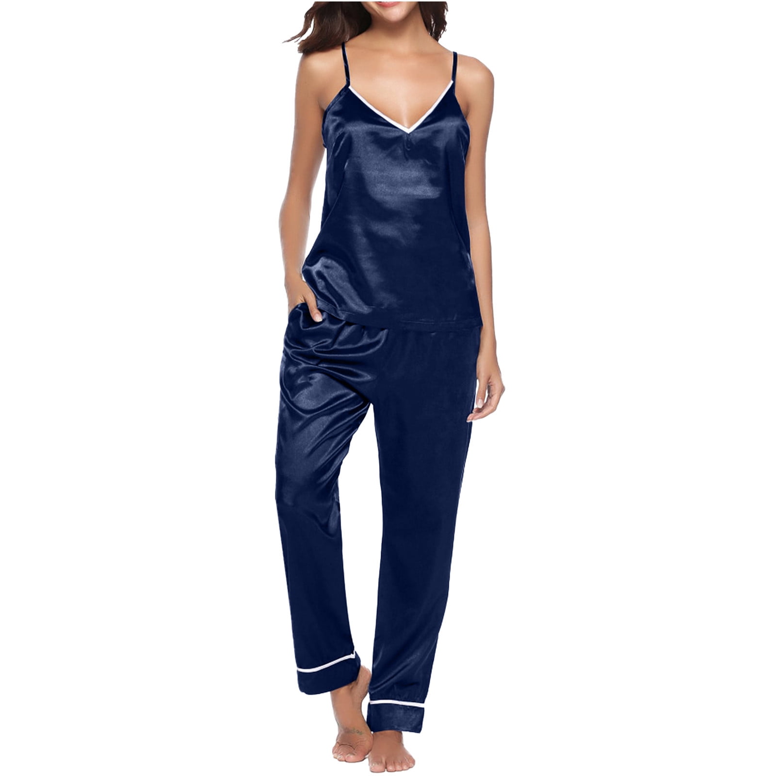 2-Piece Viscose Woven Pajama Set with Lace Details main image 0