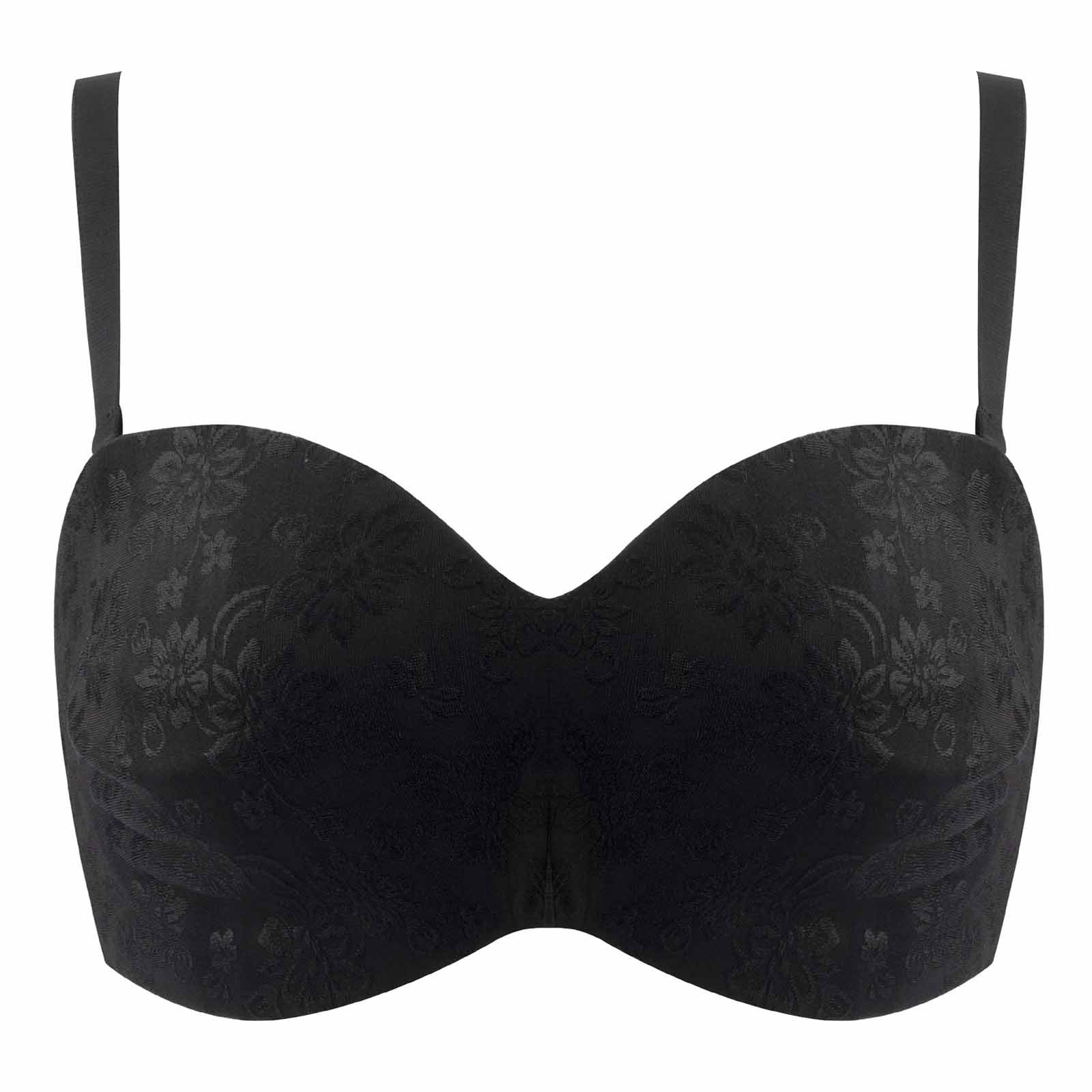 Voncos Plus Size Bras Underwire Sexy Ultrathin Detachable Shoulder Strap Everyday Bras for
