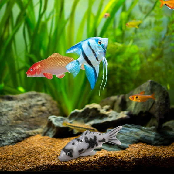 Raindrops 8Pcs Aquarium Ornaments PVC Small Fish Tank Decorations Multi Living Room