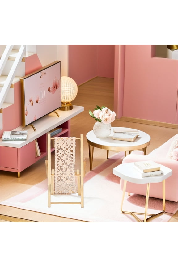 AURARMLET Mini Deck Chair Miniature Longue Model Wood 1Set