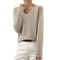 thumbnail image 1 of VONCOS Sweaters for Women Fall Winter Knit Sweaters Cozy Long Sleeve Pullover Tops, 1 of 5