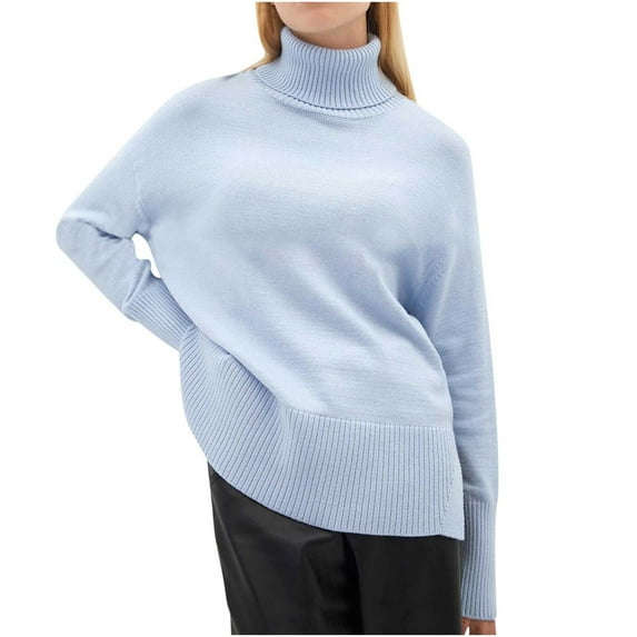 Voncos Sweaters for Women Lightweight Long Sleeve Knit Tops Sofy Fall Winter Pullover Tops Clearance