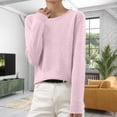 thumbnail image 1 of absuyy Fall Winter Sweaters for Women Long Sleeve Pullover Knitted Sweaters Sofy Lightweight Warm Basic Tops, 1 of 6