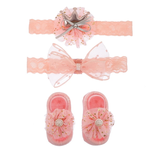 Raindrops 3pcs Lace Hairbands And Socks Comfortable Photography Props For Newborn For Photo Sessions