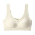 thumbnail image 1 of Voncos Women's Wireless Seamless Tank Bra - XL White, Wide Straps & Molded Cups - Soft Nylon Spandex for All-Day Comfort & Everyday Versatility, 1 of 4