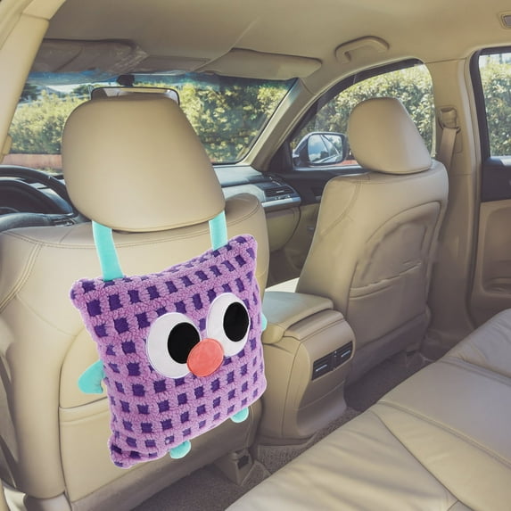 AURARMLET Car Headrest Pillow Multi Plush Polyester Travel Comfort Sofa Pillow 1Set