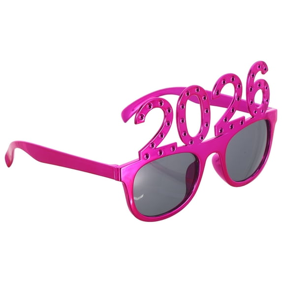 Minkissy Back to School New Year Sunglasses 2026 Eyewear in Rosy Color for Costume Eyewear Partygoers
