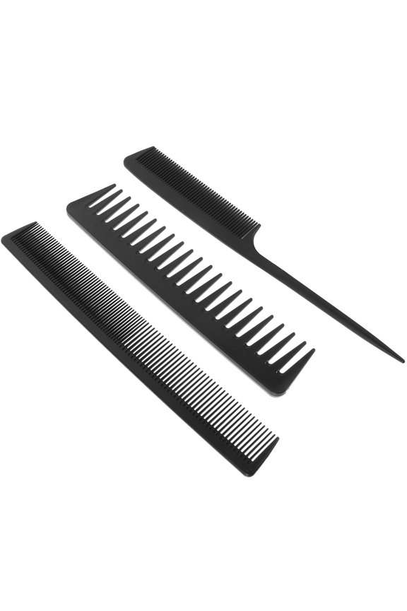 3 Pieces Plastic Hair Combs Styling Combs for Salon Use and Home Use