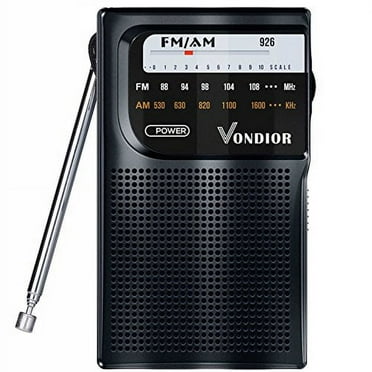Milanix Small AM/FM Radio Portable Battery Operated with Best Reception ...