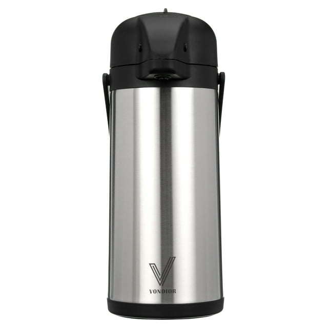 Vondior Airpot Coffee Dispenser with Pump Insulated Stainless Steel