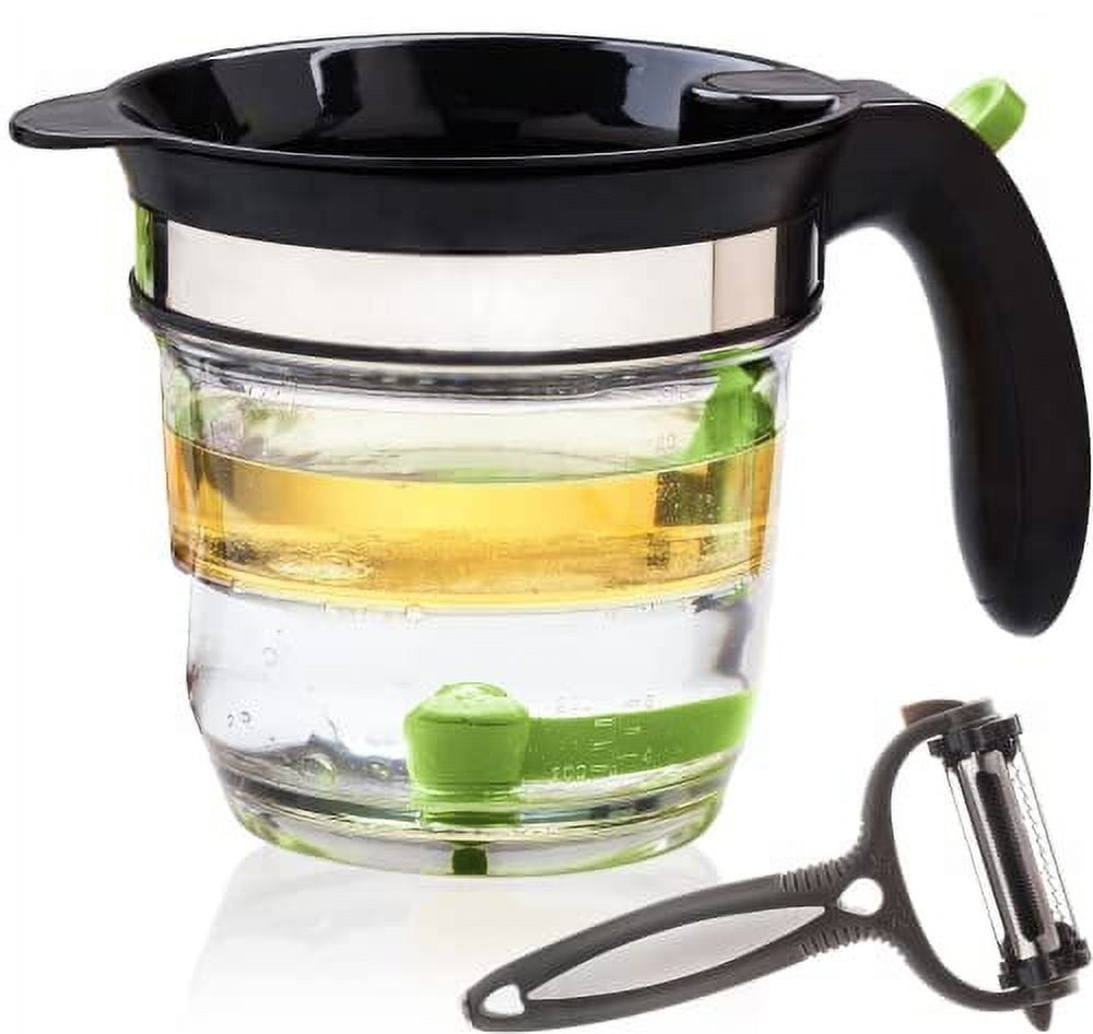 Trigger Fat Separator  Large 4-Cup Size Perfect for Family Gatherings -  Creative Kitchen Fargo