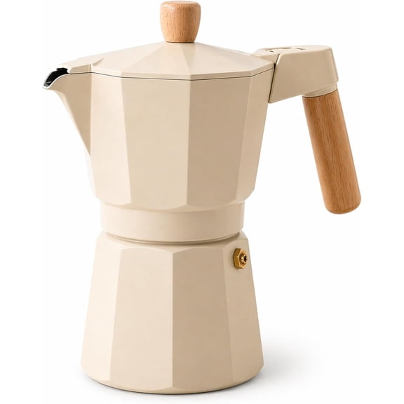 Vondra Aluminum (26 Cups) Stovetop Espresso Maker, Classic Italian Coffee Maker Durable Percolator Coffee Pot for Home, Travel & Camping