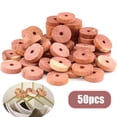 thumbnail image 1 of Vongem Cedar Wood Moth Repellent, 100% Natural Anti Moth Repellent Cedar Blocks Clothes Protection, Storage Accessories Cedar Rings Wardrobes Drawers Freshener Chemical-Free Rings for Hanger 50 Pack, 1 of 8