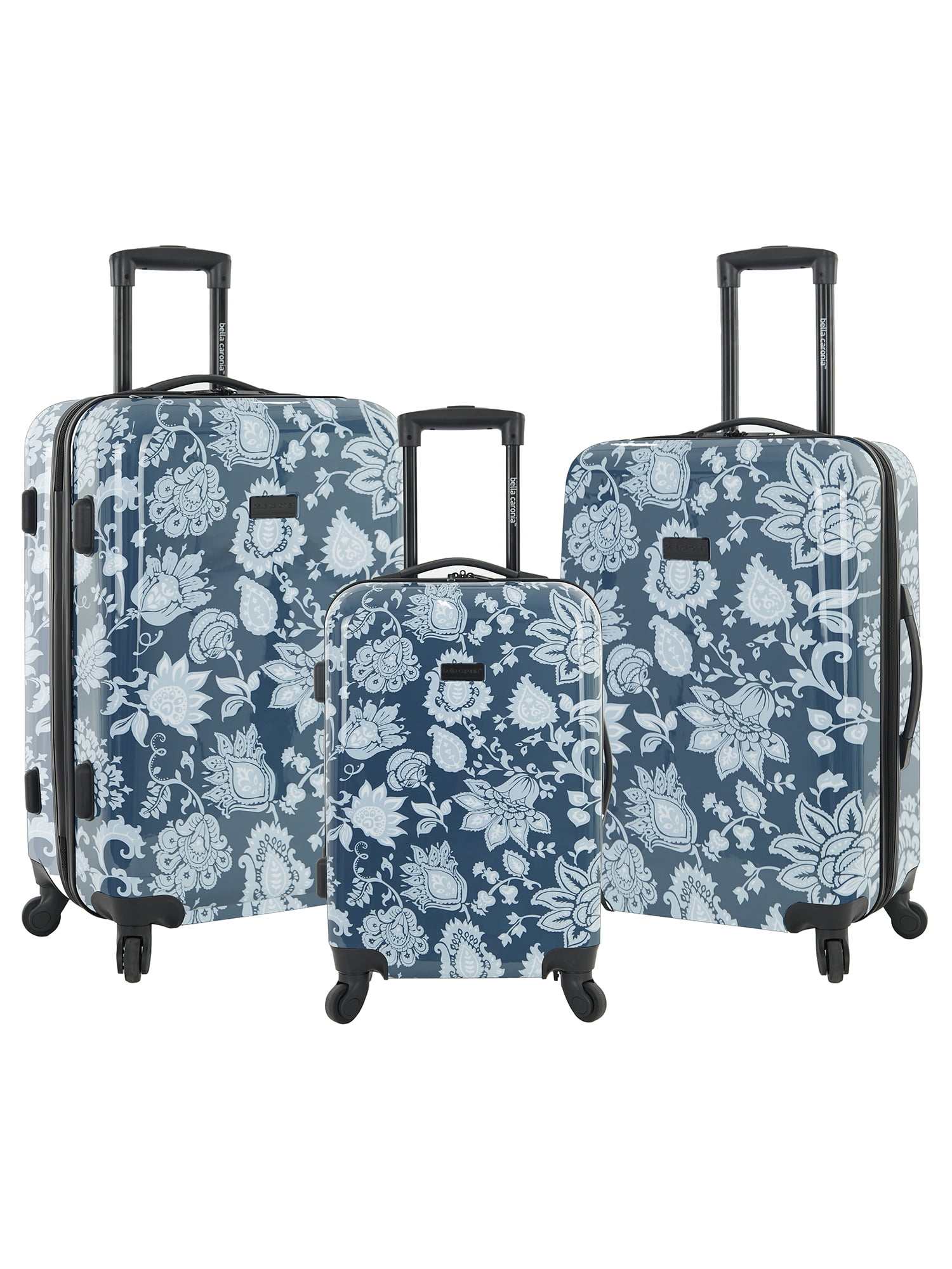 Vonguish 3-piece Hard Side Luggage Set with 8 Wheel Spinners, Royal Blue