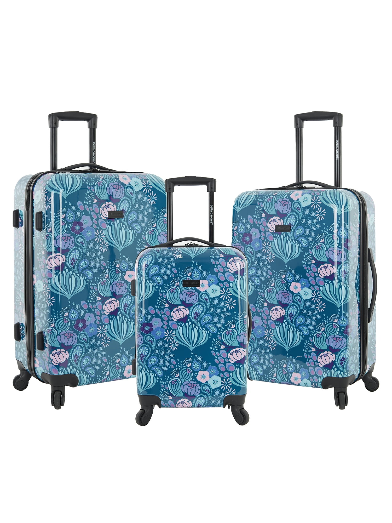 Vonguish Collection 3 piece Hardside Luggage Set with 8 wheel