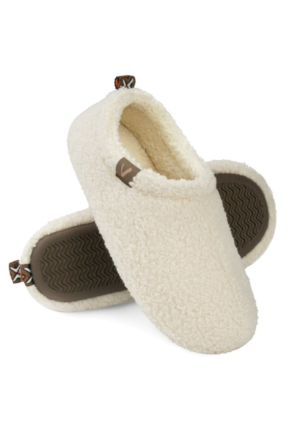 Women's Cozy Lightweight House slippers with Fleece Lining and Curly Faux Fur