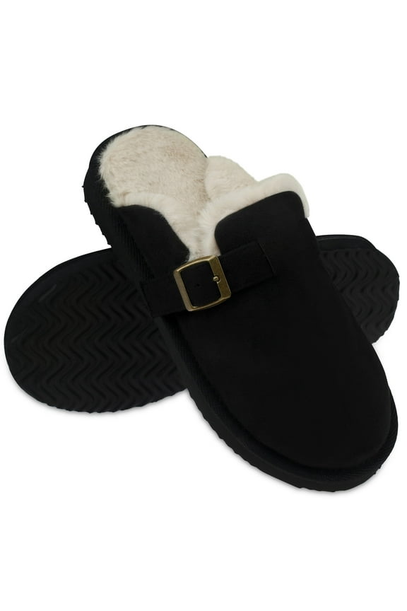 Women's Fuzzy Foam Slippers Warm Comfy Winter House Slipper Shoes indoor and outdoor