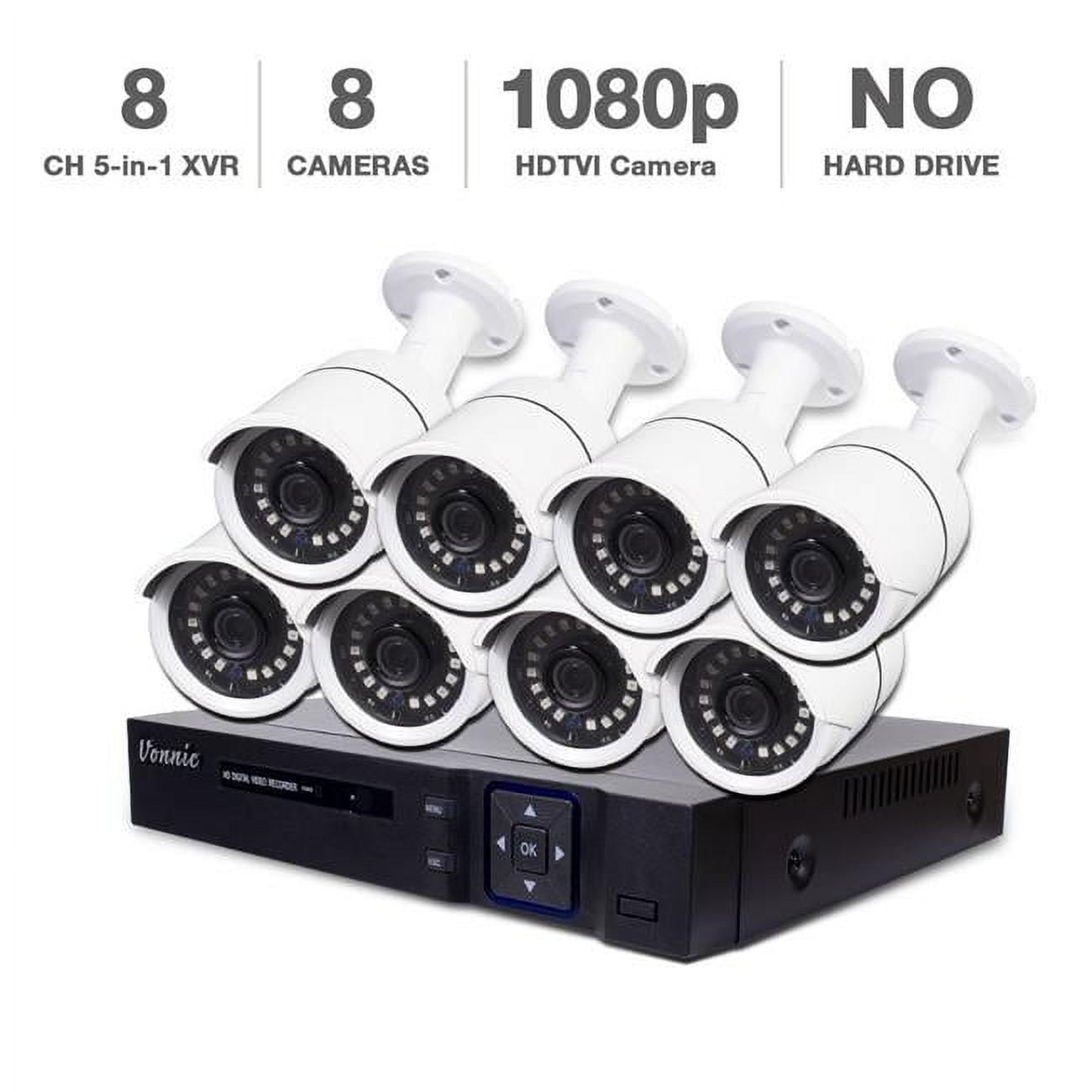 Vonnic DK8-CU0808 CCTV DIY Kit with Channel, 1080 Pixel