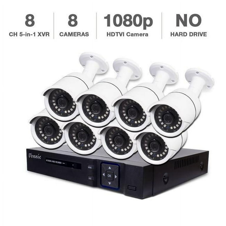 Vonnic DK8-CU0808 CCTV DIY Kit with Channel, 1080 Pixel