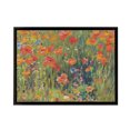 thumbnail image 1 of Vonnoh Robert William Poppies Floral Black Framed Canvas Wall Art Print 18X24", 1 of 4