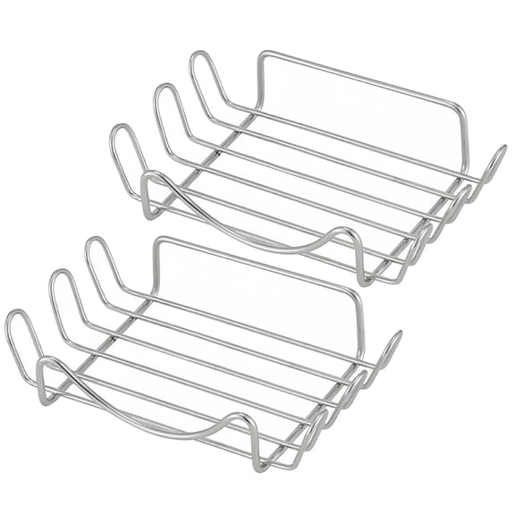 Vonpri 2Pack Wall-Mounted Soap Dish Stainless Steel Bar Container Easy to Install Shower Soap Holder Silver