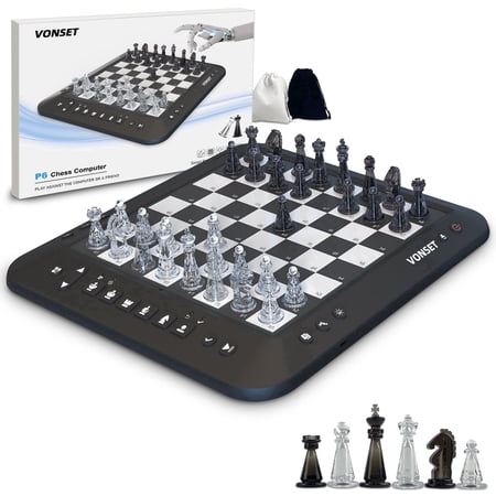 Vonset P6 chess computer Smart Electronic Chess board Electronic Chess Board for Beginners Chess Lovers Chess Board Electronic