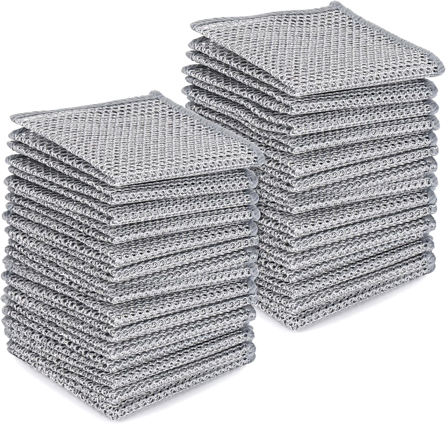 Vontix 30 Pack Multipurpose Wire Dishwashing Rags, 7.87