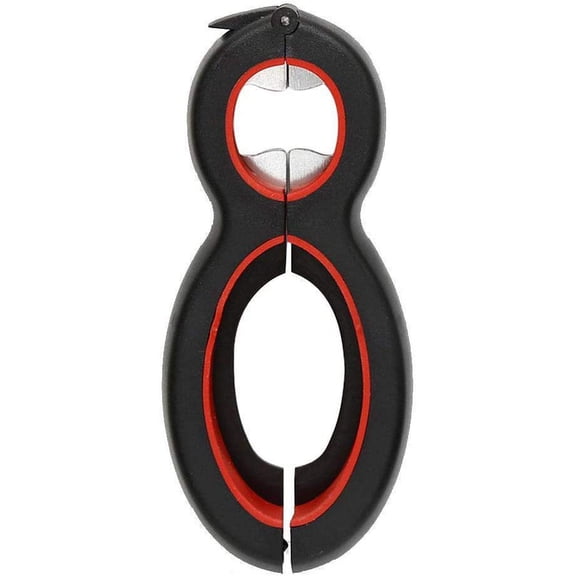 Vontix 6 in 1 Multi Jar Opener for Seniors, Non-Slip Multi Tool Bottle Opener, Arthritic Hand Saver, Compact Kitchen Gadget for Jars, Pop-Tab Cans & Twist Bottle Caps