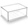 Vontix Acrylic Makeup Organizer Stackable Clear Storage Drawers for ...