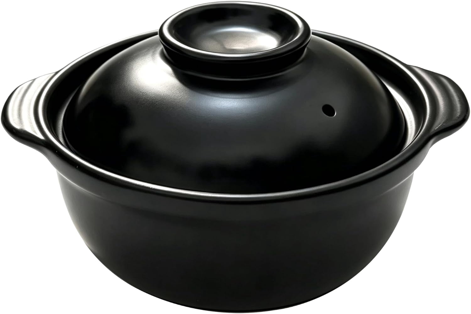 Caramic Pot Vontix Korean Premium Stoneware Black Casserole Clay Pot with Lid ...