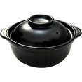 Caramic Pot Vontix Korean Premium Stoneware Black Casserole Clay Pot with Lid ...