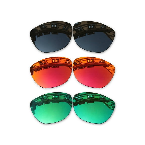 Vonxyz 3 Pack Polarized Replacement Lenses for Oakley Frogskins OO9013 Sunglasses