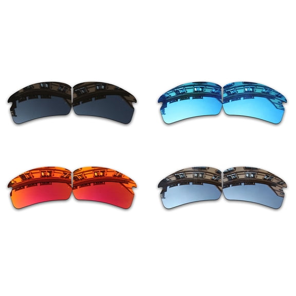 Vonxyz 4 Pack Polarized Replacement Lenses for Oakley Flak 2.0 Asian Fit OO9271 Sunglasses