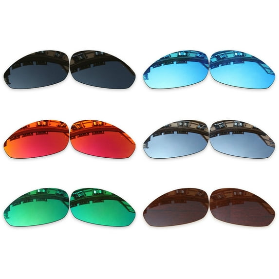 Vonxyz 6 Pack Polarized Replacement Lenses for Oakley Straight Jacket 2007 Sunglasses