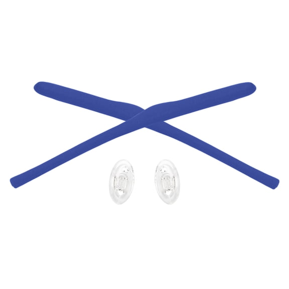 Vonxyz Deep Blue Replacement Earsocks Nosepieces Rubber Kits for Oakley Keel Blade Glasses