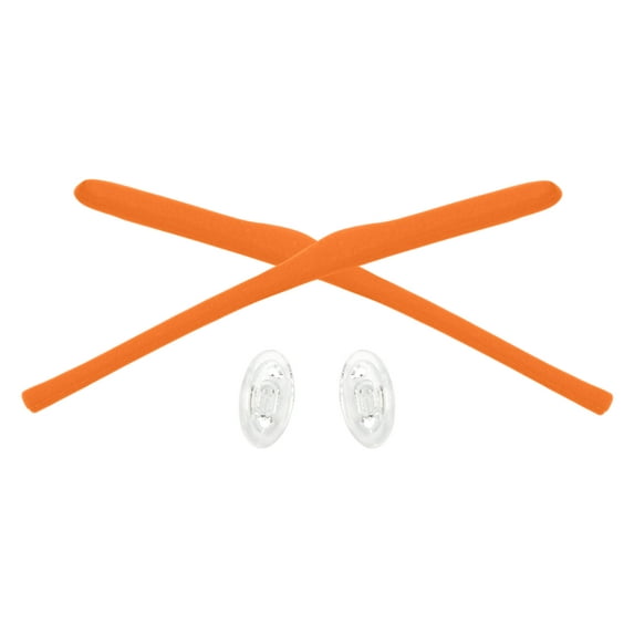 Vonxyz Orange Replacement Earsocks Nosepieces Rubber Kits for Oakley Keel Blade Glasses