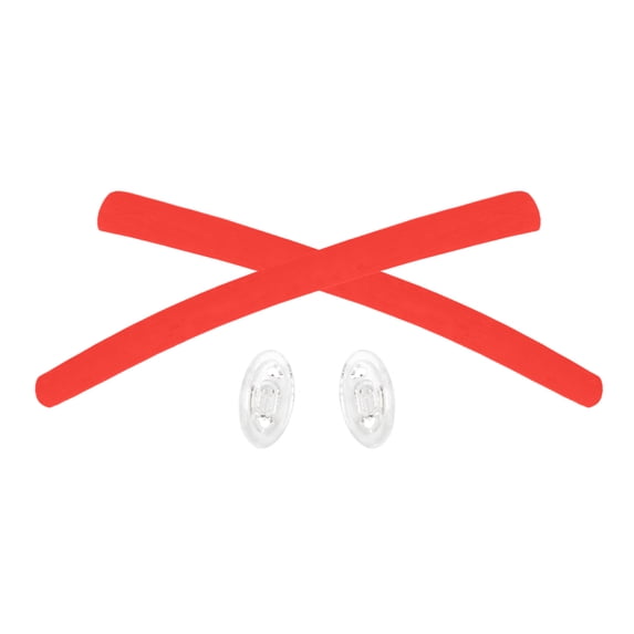Vonxyz Red Replacement Earsocks Nosepieces Rubber Kits for Oakley Metal Plate OX5038 Glasses