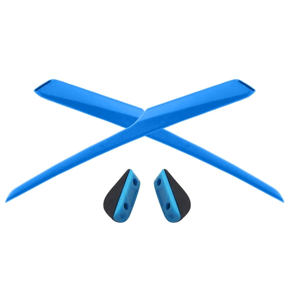 Vonxyz Sky Blue Replacement Earsocks Nosepieces Rubber Kits for Oakley Valve New 2014 OO9236 Sunglasses