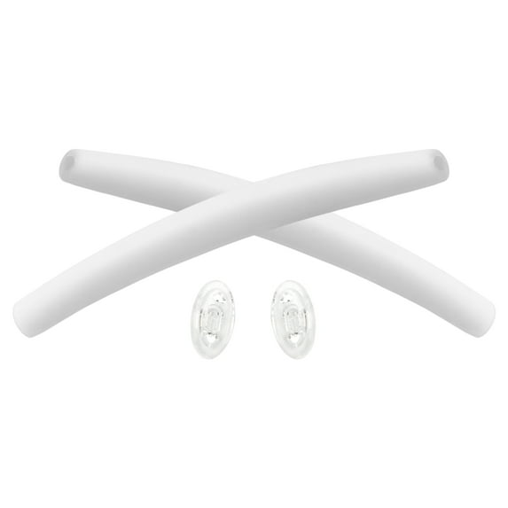 Vonxyz White Replacement Earsocks Nosepieces Rubber Kits for Oakley Half Wire 2.0 Sunglasses
