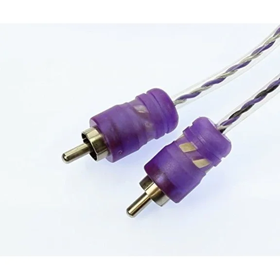 Voodoo 1.6 Ft 0.5 Meter Rca Interconnect Cable Purple 100% Ofc