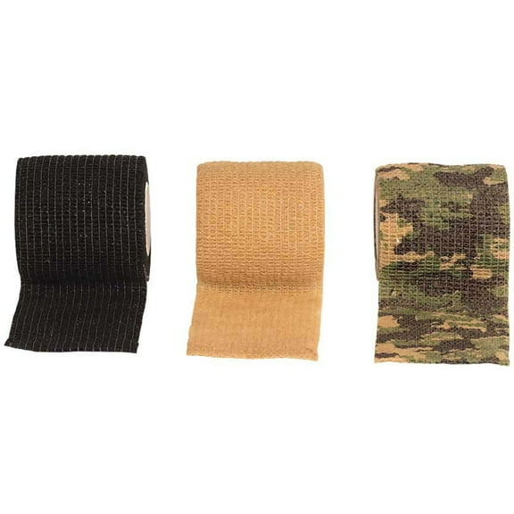 Voodoo Adhesive Wrap First Aid - 3-Pack, Tan/Black/Camo