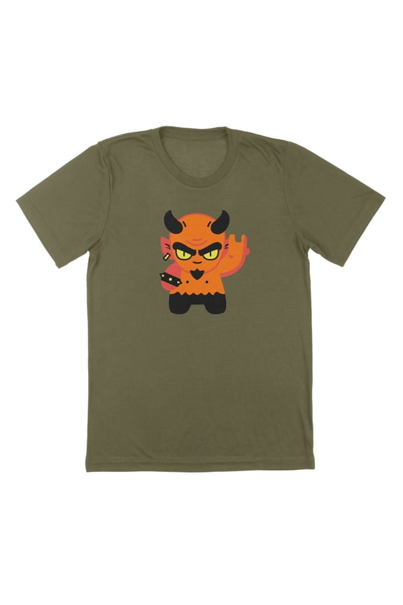 Voodoo Bae Humor Graphic Military Green Mens T-Shirt