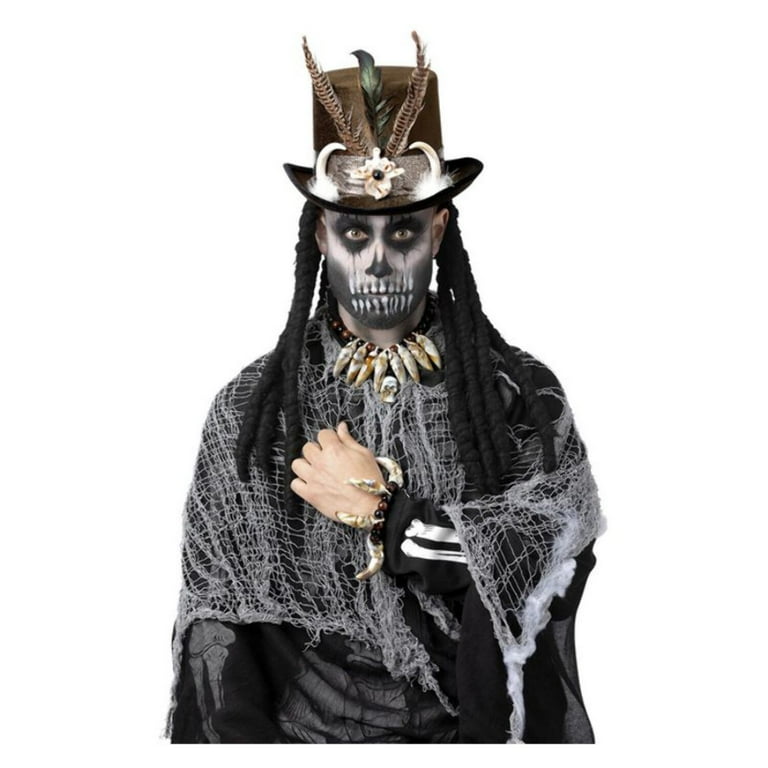 Voodoo Distressed Ivory Jewellery Set Adult Voodoo Distressed Ivory Jewellery Set Adult