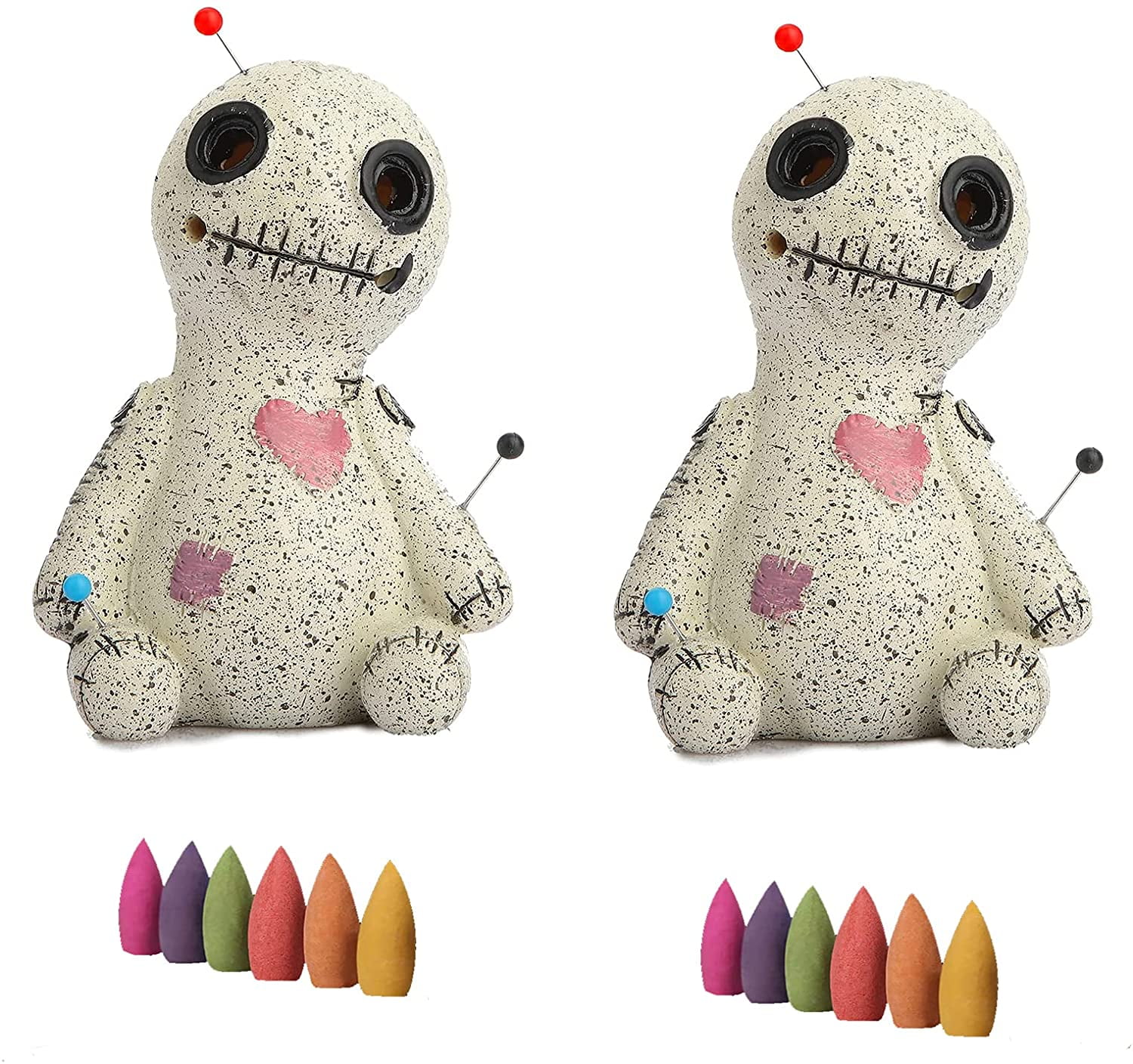 Voodoo Doll Cone Incense Burner Resin Incense Holder Desktop Resin