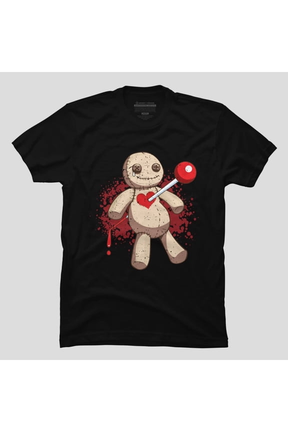 Voodoo Doll Emo Goth Punk Rock Creepy Gothic Horror H9995 Unisex T-Shirt, Up to 5XL Available
