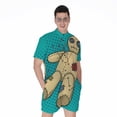thumbnail image 1 of Voodoo Doll Short Sleeve Men'S Rompers Casual Summer Jumpsuits Outfit, 1 of 4