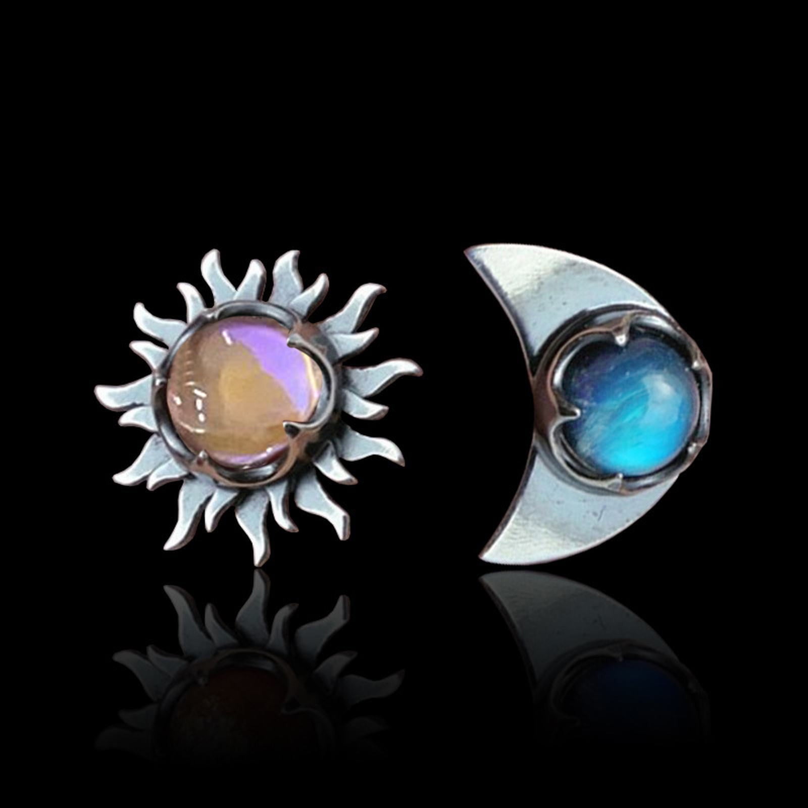 Voodoo Earrings Simia Sun And Moon Earrings Female European And Retro