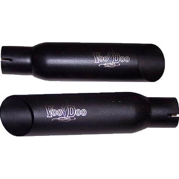 Voodoo Industries Shorty Slip-On Exhaust Dual - Black VEBUSAK1B
