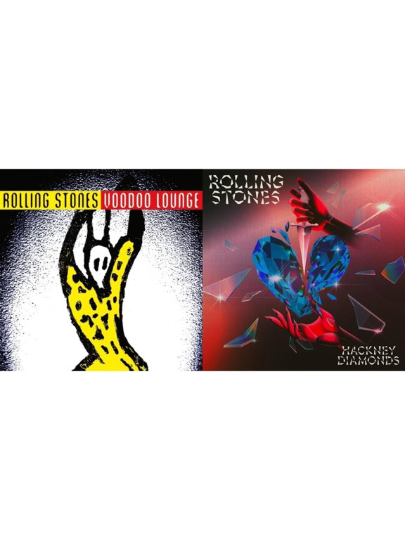 Voodoo Lounge (30Th Anniversary) (Red/Yellow Vinyl/2LP) & Hackney Diamonds (1 Year Anniversary/Clear/Blue Splatter Vinyl/2LP)